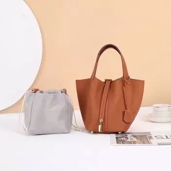 2025 Новая женская сумка-ведро из натуральной коровьей кожи