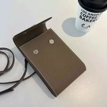 2025 Новая женская вертикальная сумка из коровьей кожи с пальмовым узором, сумка-раскладушка для телефона, женская мини-сумка через плечо 18.5x11.5x4CM светло-синий