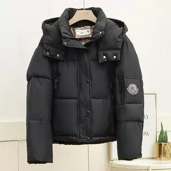 2025 новая женская зимняя куртка с хлопковой подкладкой, трендовая куртка с хлопковой подкладкой в корейском стиле, повседневная свободная маленькая куртка с хлопковой подкладкой, утолщенная куртка M