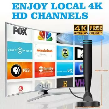 2025 новейшая цифровая HDTV антенна для помещений и улицы с сильным магнитным основанием, приемная антенна для цифрового телевидения HD для помещений чёрный