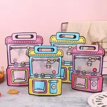 2025 Новейшие Милые Кукольные Машины Подарочные Пакеты Упаковочные Пакеты Для Закусок Праздничные Сумки Сопровождения Сумки Сумки Для Хранения Подарочные Пакеты 1Bag 10PCS розовый