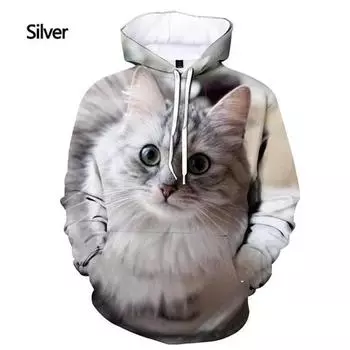 2025 новейшие мужские и женские милые 3D коты печатные толстовки с капюшоном толстовки мужские женские/мужские/детские толстовки с капюшоном в стиле Харадзюку XS-5XL XL