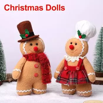 2025 Новое рождественское украшение пряничный человечек кукла игрушка украшение шерстяная кукла гном детский подарок на день рождения украшения для вечеринки