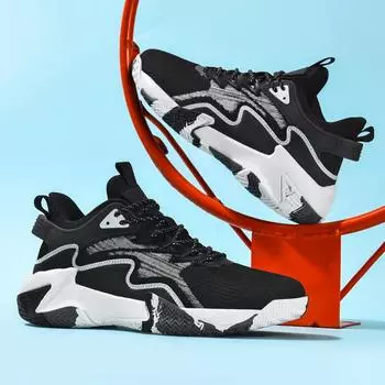 2025 Новые баскетбольные кроссовки мужские дышащие амортизирующие кроссовки нескользящая резиновая подошва спортивная обувь мужские кроссовки для тренировок на открытом воздухе 39