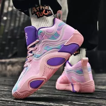 2025 новые баскетбольные кроссовки мужские высокие кроссовки для детей старшего возраста молодежные кроссовки для детей младшего школьного возраста мужские и женские кроссовки с воздушной подушкой 36