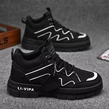 2025 новые ботинки Мартин мужские туфли зимние высокие теплые хлопковые ботинки рабочие ботинки для альпинизма на открытом воздухе пустынные боевые ботинки 39