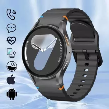 2025 Новые часы 7mini Smart Watch 1.3 HD Экран NFC Голосовой вызов GPS Трекер Спорт Пользовательский циферблат Беспроводная зарядка Smartwatch Женщины Для Android IOS