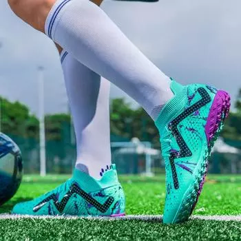 2025 новые футбольные бутсы для чемпионата мира по футболу, мужские, с высокими шипами, для студентов, для тренировок на траве, для детей, для игр, для спорта 33