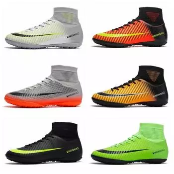 2025 новые футбольные бутсы FGTF мужские дышащие высокие футбольные бутсы с длинными и короткими ногтями модные иностранные торговые большие размеры 45 35