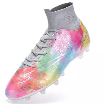 2025 новые футбольные бутсы FGTF мужские дышащие высокие футбольные бутсы с длинными и короткими ногтями модные иностранные торговые большие размеры 45 35