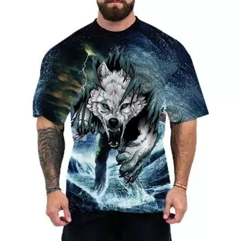 2025 Новые футболки для взрослых мужчин с цифровой 3D-печатью S