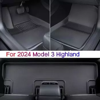 2025 Новые коврики для Tesla Model 3 Highland, всепогодные коврики для багажника XPE, водонепроницаемые противоскользящие 3D-коврики для багажника