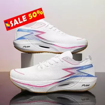 2025 Новые кроссовки для бега Carbon Board Marathon Мужские спортивные дышащие легкие женские удобные спортивные нескользящие кроссовки 35