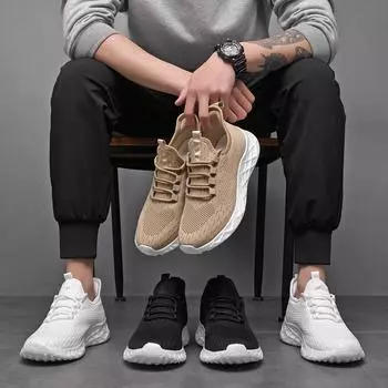 2025 новые кроссовки мужские с мягкой подошвой, сетчатые кроссовки Fly-Watch, мужские и женские, подошва Popcorn, легкая мужская обувь 39