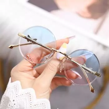 2025 Новые круглые солнцезащитные очки для женщин с украшением в виде бабочки, модные солнцезащитные очки в металлической оправе, солнцезащитные очки с защитой UV400