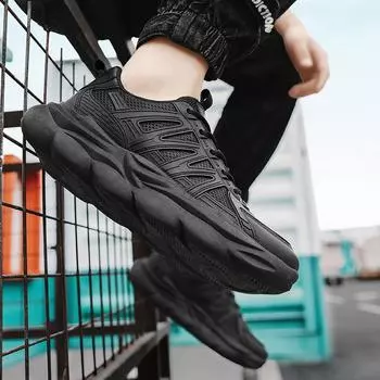 2025 новые летние мужские туфли на толстой подошве, увеличивающие рост, с низким верхом, для спорта и отдыха, из дышащей сетки, в уличном стиле для пап 39 белый