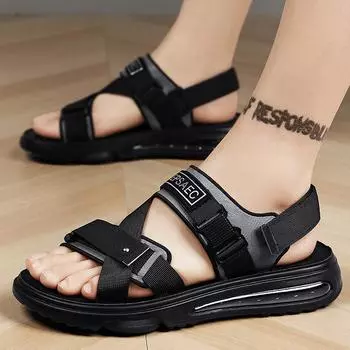 2025 новые летние сандалии для улицы односложные тапочки на воздушной подушке нескользящие и износостойкие вождение пляжная обувь модная повседневная обувь 38