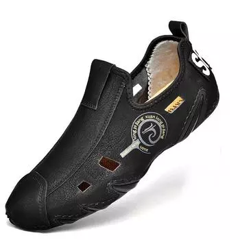 2025 новые летние уличные удобные повседневные сумки, голова из дышащей сетки, внешнеторговые мужские сандалии большого размера 38