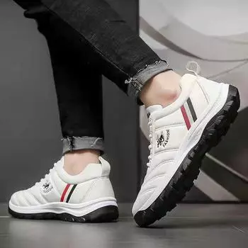 2025 новые маленькие белые туфли повседневные спортивные дышащие высокие ретро мужские туфли на платформе обувь для папы импортная торговля 39 белый