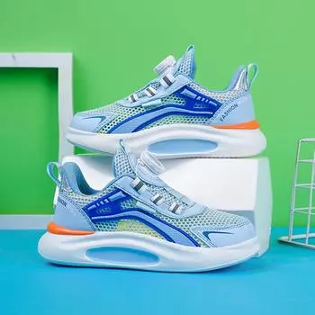 2025 Новые модные детские кроссовки для бега, размер 28-40, летние кроссовки из дышащей сетки, детская спортивная обувь для отдыха на открытом воздухе, кроссовки для подростков 28