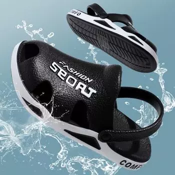 2025 новые модные мужские туфли с отверстиями для дома и улицы износостойкие удобные легкие повседневные классные тапочки 38-39 белый