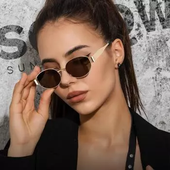 2025 Новые модные женские солнцезащитные очки Мужские ретро-солнцезащитные очки с металлической оправой UV400 для путешествий и шопинга Солнцезащитные очки для защиты глаз вождения