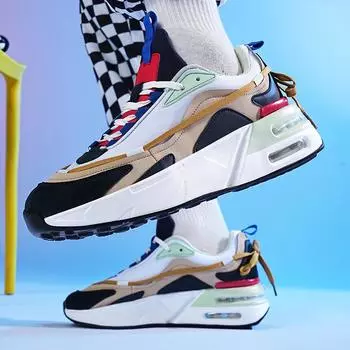 2025 новые мужские кроссовки большого размера с двойной воздушной подушкой, легкие, с той же повседневной дышащей обувью для папы 39