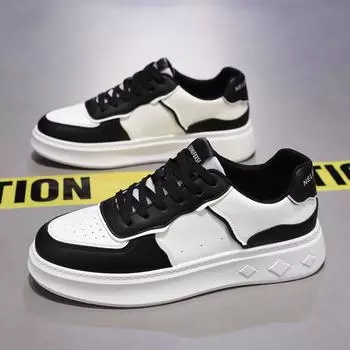 2025 новые мужские летние дышащие белые туфли для мужчин, студентов, модные универсальные кроссовки на платформе, повседневная обувь для скейтбординга 39