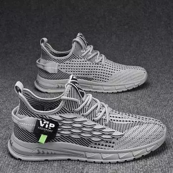 2025 новые мужские летние дышащие нескользящие тонкие сетчатые кроссовки с мягкой подошвой, нескользящие, универсальные черные модные кроссовки для бега 39 чёрный