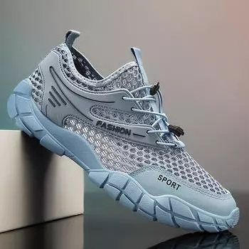 2025 новые мужские летние дышащие тонкие спортивные повседневные кроссовки для бега с дезодорантом и сеткой, ажурные, подходящие друг другу модные туфли 39