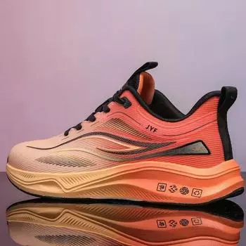 2025 новые мужские летние сетчатые дышащие легкие противоскользящие амортизирующие кроссовки мужские модные повседневные кроссовки 39 оранжевый