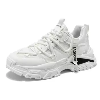 2025 Новые мужские летние универсальные кроссовки для подростков, сетчатая дышащая повседневная обувь, модная обувь для пожилых людей на платформе 39