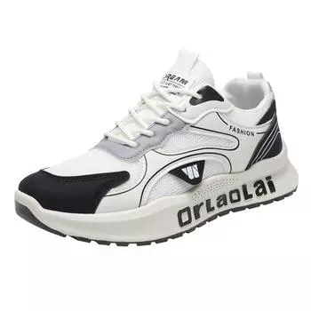 2025 Новые мужские модные летние дышащие сетчатые старые туфли на платформе для путешествий, бега, нескользящие повседневные кроссовки 39