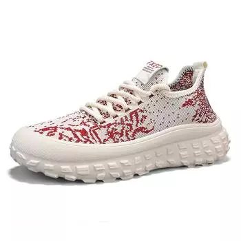 2025 новые мужские мокасины Flying Mesh с дышащей подошвой, повседневная плоская спортивная обувь, нескользящая, с толстой подошвой, мужская обувь 39