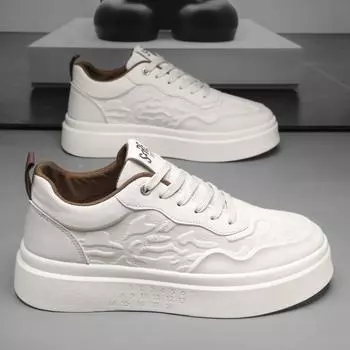 2025 новые мужские осенние дышащие высококачественные кроссовки повседневные скейт-кеды для подростков на платформе белые модные туфли 39