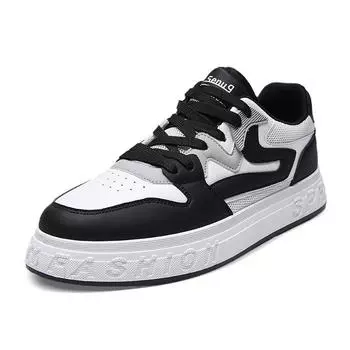 2025 новые мужские осенние туфли мужские сетчатые дышащие скейтбордные туфли черные и белые универсальные повседневные спортивные кожаные туфли белые туфли мужские 39