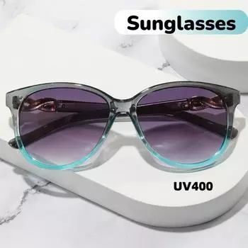 2025 Новые мужские солнцезащитные очки для вождения, путешествий, пляжа, UV400, очки, круглые, унисекс, модель для отдыха на природе, пляжа чёрный