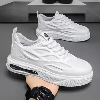 2025 новые мужские весенние дышащие молодежные спортивные повседневные универсальные сетчатые кроссовки для скейтбординга мужские на платформе увеличивающие рост модные туфли 39