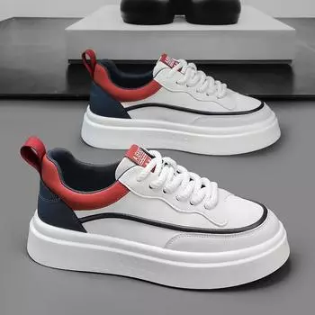 2025 новые мужские весенние дышащие универсальные повседневные туфли универсальные легкие скейт-кеды для мужчин износостойкие спортивные белые модные туфли 39