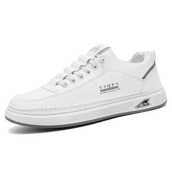 2025 новые мужские весенние кроссовки повседневная обувь мужская обувь для скейтбординга английские кожаные туфли модные универсальные туфли без застежек 39