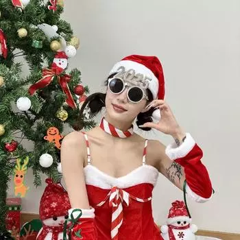 2025 Новые очки для вечеринок, принадлежности для очков, новогодние украшения, забавные танцевальные украшения, реквизит для выступлений, очки
