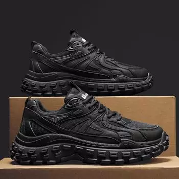 2025 новые осенние мужские кроссовки из дышащей сетки повседневная обувь мужская строительная охрана труда черная модная обувь 39
