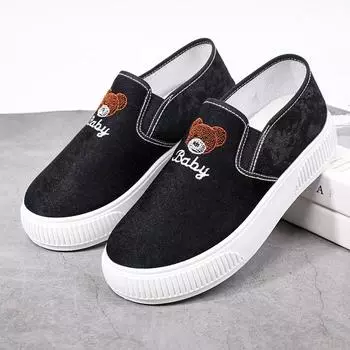 2025 новые осенние туфли-плимсоллы женские туфли в универсальной однослойной обуви на плоской подошве модная повседневная обувь 36