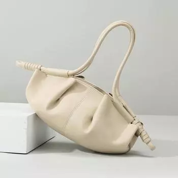 2025 Новые популярные женские сумки через плечо из мягкого ПУ премиум-класса, женские сумки, модная складная сумка-облако, роскошная повседневная сумка-мессенджер для женщин чёрный