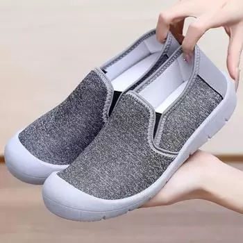 2025 новые повседневные туфли на плоской подошве, дышащая обувь для мам, женская обувь с неглубоким горлом, легкая и удобная женская обувь 36