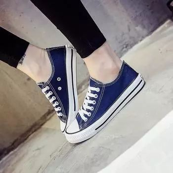 2025 новые повседневные универсальные маленькие белые туфли ins пара весенних парусиновых туфель женские спортивные студенческие туфли A01 35 чёрный