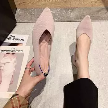 2025 Новые повседневные женские туфли для офиса, мокасины, туфли на плоской подошве с острым носком, туфли без застежек с леопардовым принтом 34 жёлтый