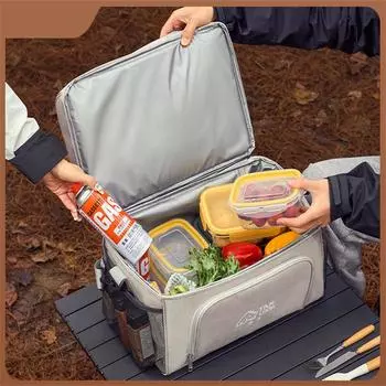 2025 Новые принадлежности для походов на открытом воздухе, сумка для льда, портативная термосумка-холодильник, сумка-тоут, корзины для пикника, походная посуда