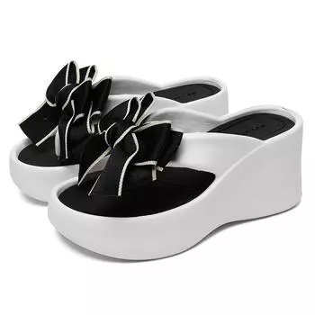 2025 Новые Роскошные Женские Шлепанцы Летние Богемные На Танкетке Толстая Подошва Модные Шлепанцы Для Отдыха И Игр Изысканные Пляжные Шлепанцы 35-36