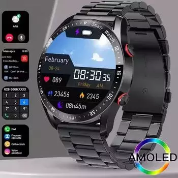 2025 Новые умные часы 1,41 Amoled BT Call Sport Водонепроницаемые ЭКГ+ППГ Здоровье артериальное давление спортивные часы мужские и женские умные часы